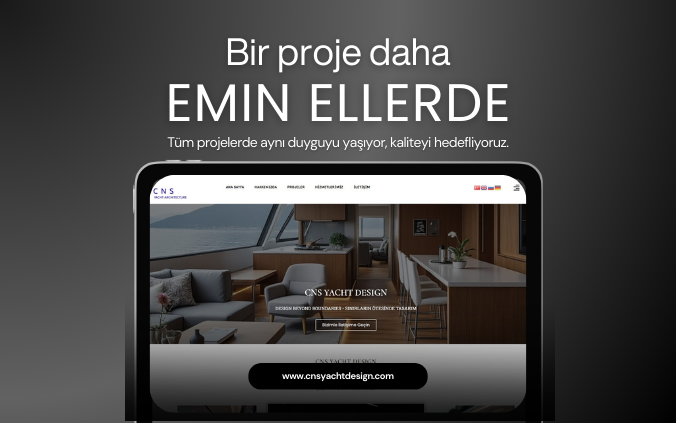 CNS Yacht Design Çok Dilli Kurumsal Web Sitesi Projesi