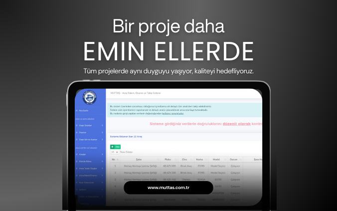 MUTTAŞ Filo ve Operasyon Yönetim Sistemi